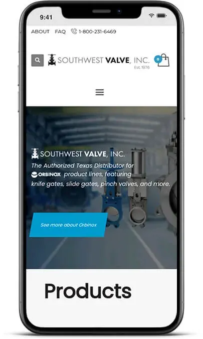 Southwest Valve, Inc.: The Solution, mobile view 1