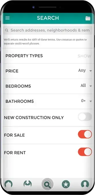 offMLS Real Estate App: The Solution, mobile view 3