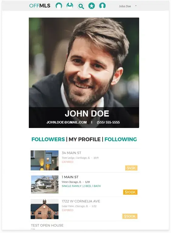 offMLS Real Estate App: The Solution, screenshot 2