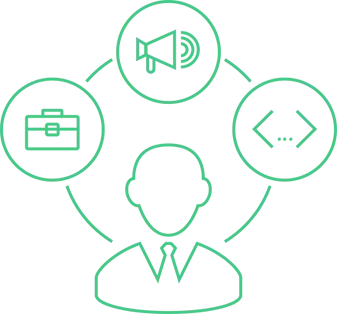 Business analysts and developers working together